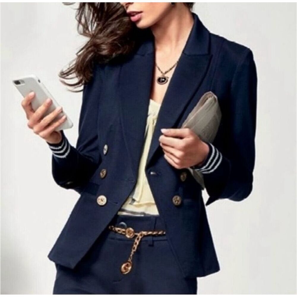 ✨CAbi Grand Slam Navy Blue Sz 8 Blazer✨